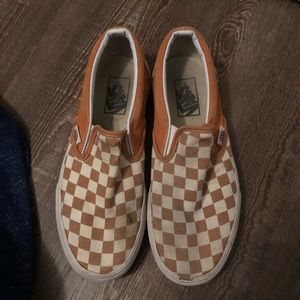 Mustard checkered vans